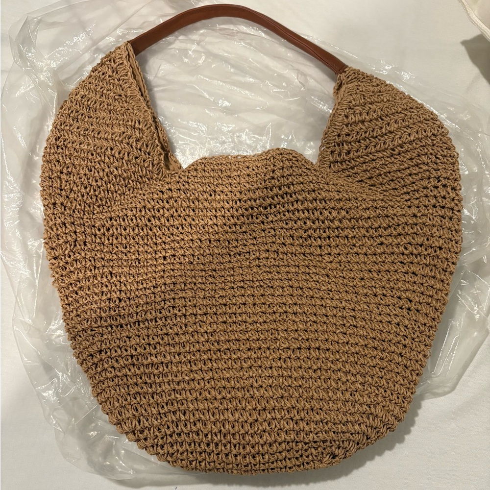 Nordstrom Brown Woven Hobo Bag NWT